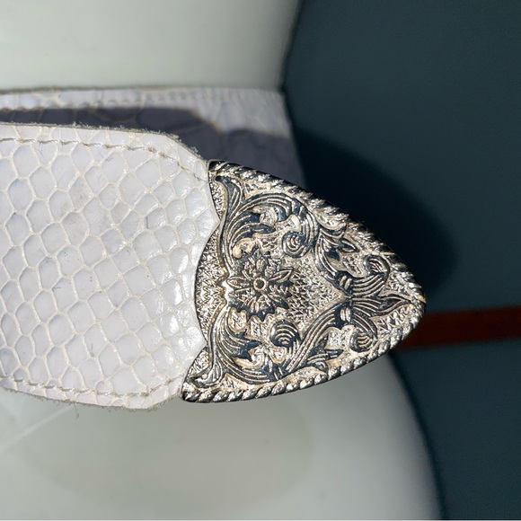 Michelle Monroe Swarovski Crystal Womens Western Bling Buckle Belt 34-38 - Picture 5 of 6